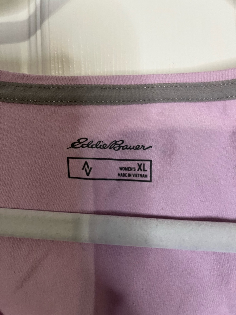 Eddie Bauer Light Lavender Scoop-Neck Short Sleeve Tee - Picture 5 of 11